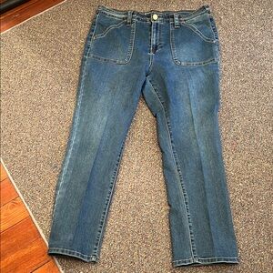 Diane Gilman Blue Straight Leg Jeans